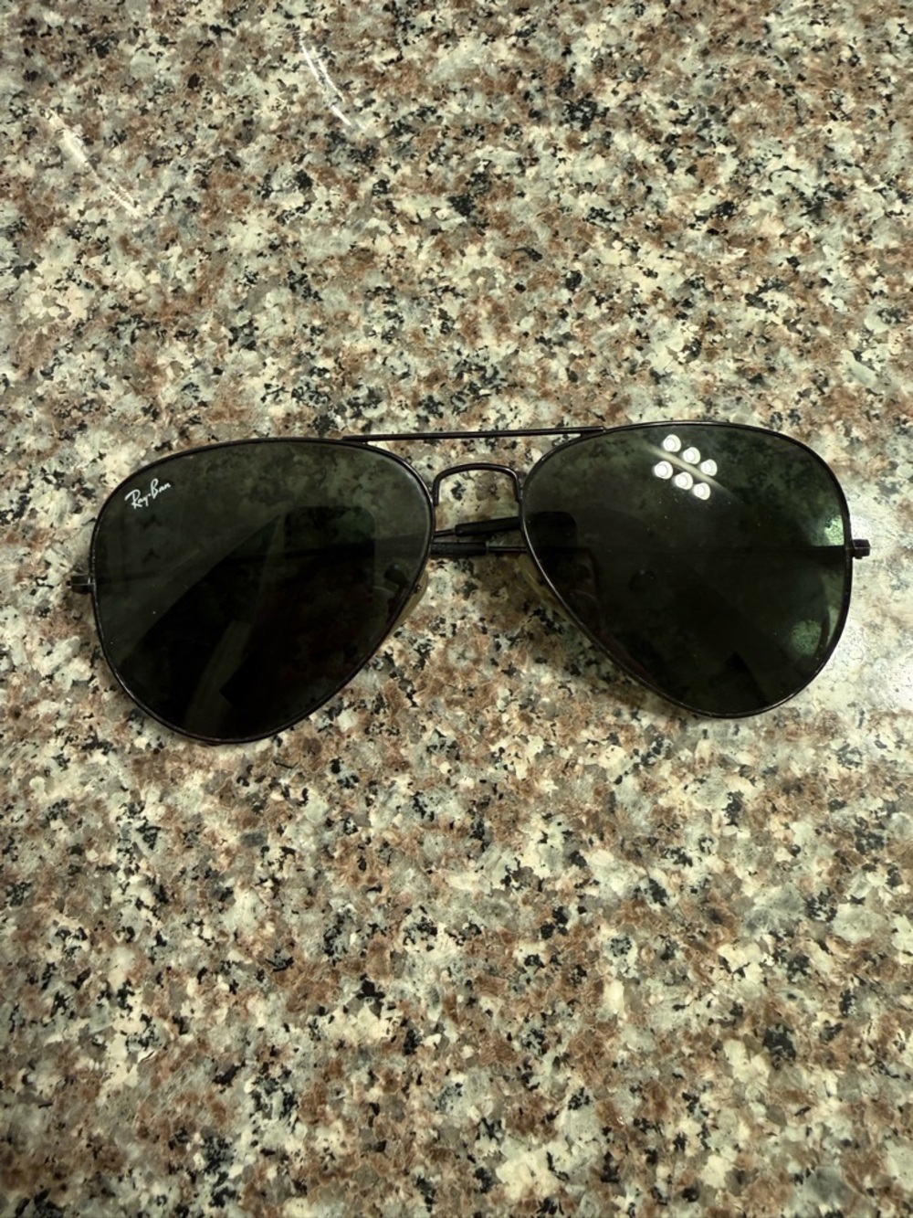 Black Aviator Sunglasses